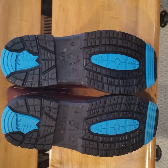 Steel Blue Heeler men's 8.5 cowboy style steel toed work boots 813945 brown - Picture 9 of 15